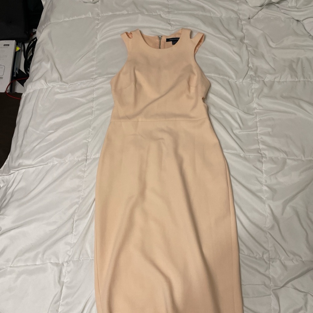 French Connection Peach Sleeveless Dress